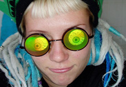 3D Eyeball glasses funny 3d holograph eye glasses