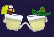 margaritaville party sunglasses margarita glasses