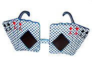 playing card poker glasses all aces glasses